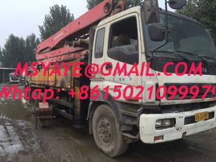 el camión de ISUZU de las BOMBAS CONCRETAS del putzmeister de los 37M los 42M Camión-Montó la bomba concreta