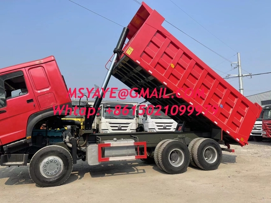 howo camión de descarga diesel de 30t confiable camión de descarga de vehículos semirremolque China 371hp 375hp 420hp