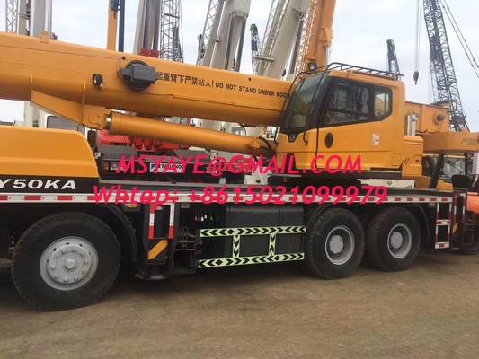 grúa montada en camión usado grúa de camión con 5 brazos estilo Boom y 36m longitud de Jib 35 toneladas grúa de camión usado grúa de camión