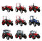 Factory Supply 4*4 Wheeled 35HP 45HP 55HP 60HP 4WD Walking Diesel transmission box fuel diesel tractor with front end lo