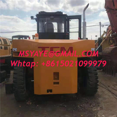 Carretilla elevadora usada Tcm 16 Ton Diesel Forklift Made en Japón, carretilla elevadora de Tcm Fd160 con el buen motor