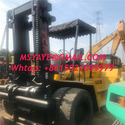 Carretilla elevadora usada Tcm 16 Ton Diesel Forklift Made en Japón, carretilla elevadora de Tcm Fd160 con el buen motor