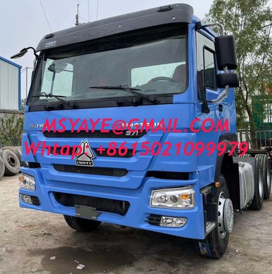 Transmisión automática tirador usado HOWO 371hp tractor Su mejor apuesta para el transporte la construcción de un edificio