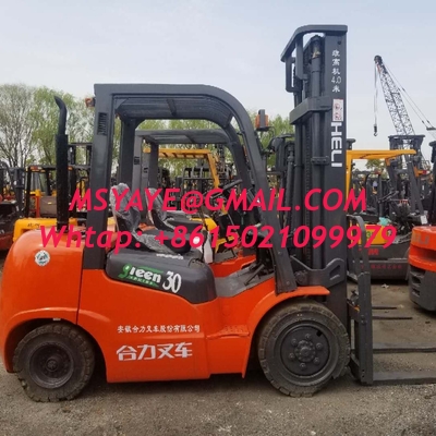 Carretilla elevadora diesel usada 2016 de Heli 3ton Fd30 del modelo nuevo con el motor potente